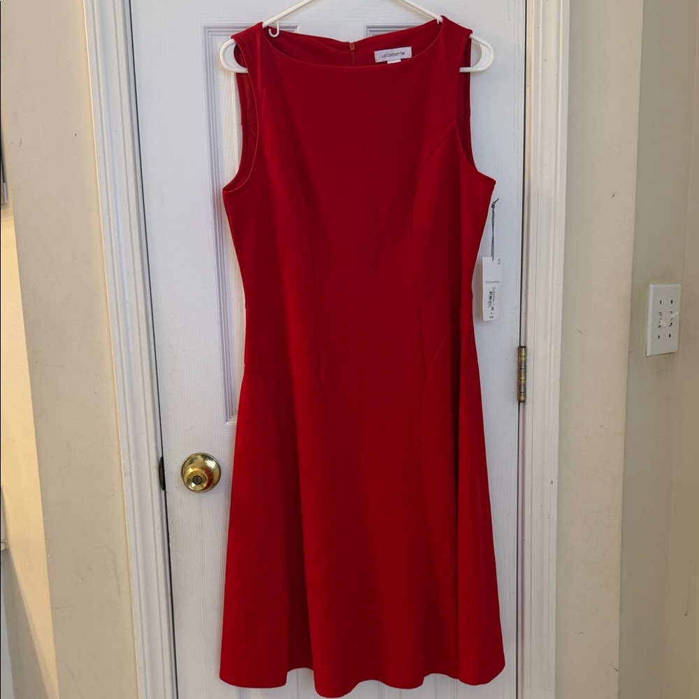 Elegant Red Sleeveless Dress NWT